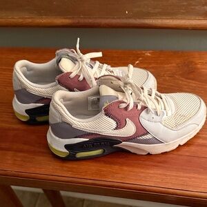 Nike Sneakers in White, Purple, and Gray